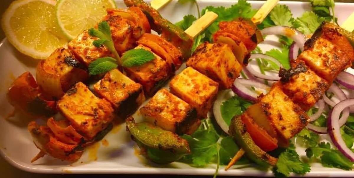 Paneer Tikka Shashlik